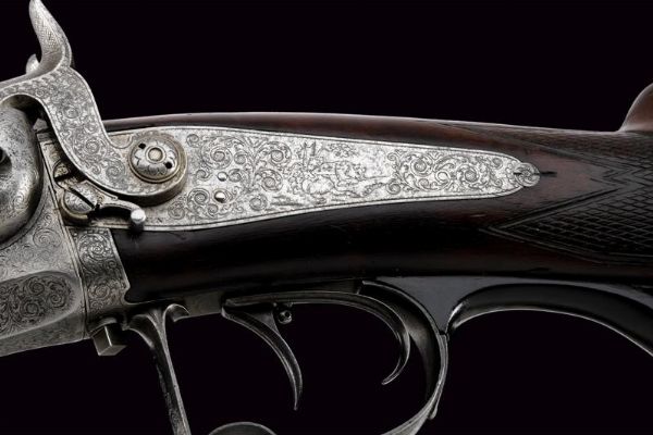 Sovrapposto a luminello firmato Pirko  - Asta Rare Armi Antiche e Armature da Tutto il Mondo - Associazione Nazionale - Case d'Asta italiane