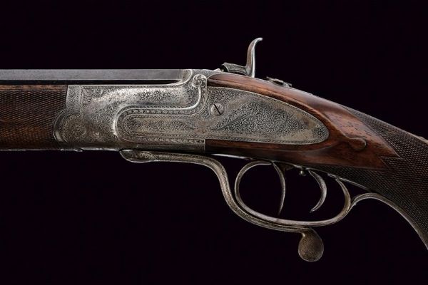 Bellissimo fucile da tiro a percussione centrale di regia appartenenza  - Asta Rare Armi Antiche e Armature da Tutto il Mondo - Associazione Nazionale - Case d'Asta italiane