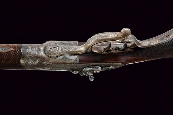 Bellissimo fucile da tiro a percussione centrale di regia appartenenza  - Asta Rare Armi Antiche e Armature da Tutto il Mondo - Associazione Nazionale - Case d'Asta italiane