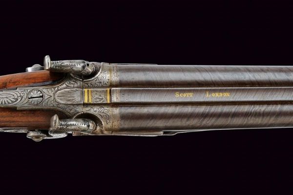 Bellissima doppietta a luminello di Scott  - Asta Rare Armi Antiche e Armature da Tutto il Mondo - Associazione Nazionale - Case d'Asta italiane