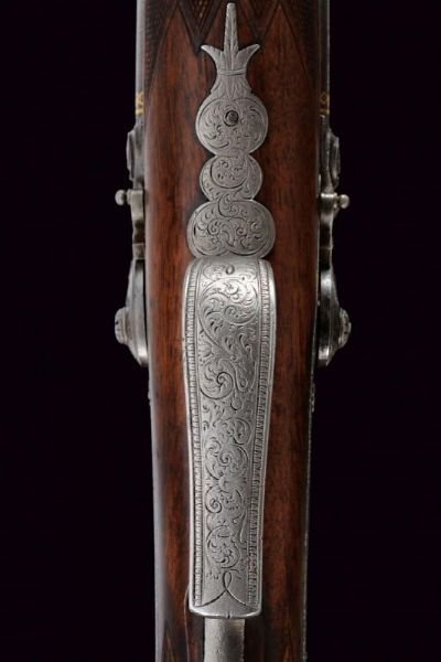 Bella doppietta a luminello di Karl Pirko  - Asta Rare Armi Antiche e Armature da Tutto il Mondo - Associazione Nazionale - Case d'Asta italiane