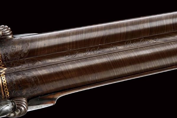 Bellissima e rara doppietta a luminello di Johannes Hofer  - Asta Rare Armi Antiche e Armature da Tutto il Mondo - Associazione Nazionale - Case d'Asta italiane