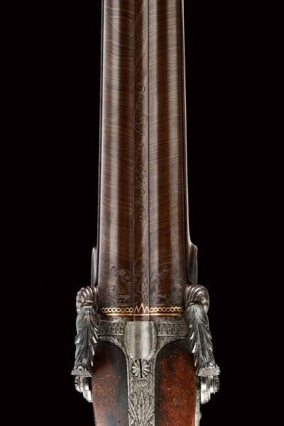 Bellissima e rara doppietta a luminello di Johannes Hofer  - Asta Rare Armi Antiche e Armature da Tutto il Mondo - Associazione Nazionale - Case d'Asta italiane