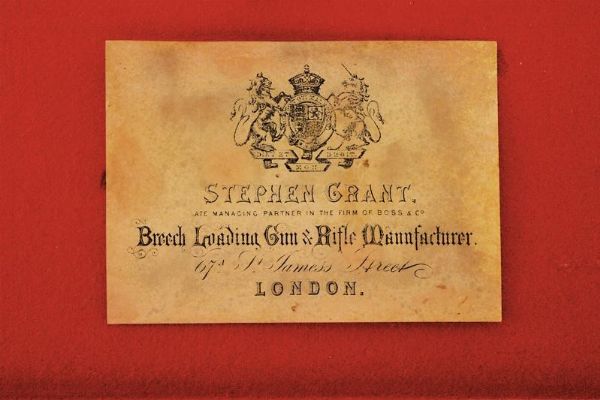 Fine doppietta a retrocarica di Stephen Grant, in cassetta  - Asta Rare Armi Antiche e Armature da Tutto il Mondo - Associazione Nazionale - Case d'Asta italiane