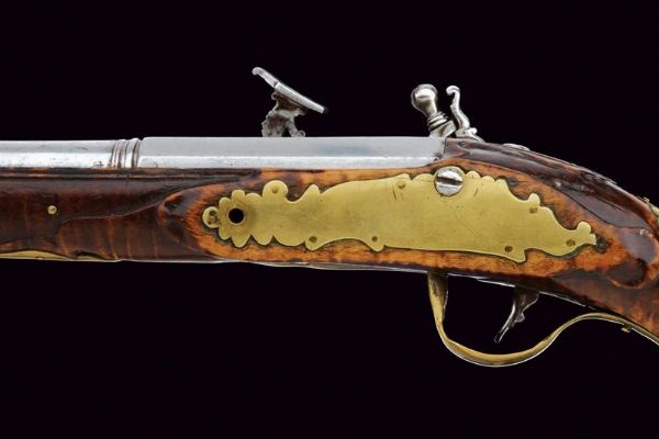 Pistola alla fiorentina con bellissima batteria  - Asta Rare Armi Antiche e Armature da Tutto il Mondo - Associazione Nazionale - Case d'Asta italiane