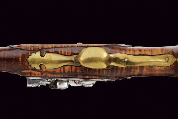 Pistola alla fiorentina con bellissima batteria  - Asta Rare Armi Antiche e Armature da Tutto il Mondo - Associazione Nazionale - Case d'Asta italiane