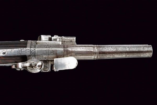 Rara pistola Wender a pietra focaia, da viaggio  - Asta Rare Armi Antiche e Armature da Tutto il Mondo - Associazione Nazionale - Case d'Asta italiane