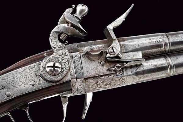 Rara pistola Wender a pietra focaia, da viaggio  - Asta Rare Armi Antiche e Armature da Tutto il Mondo - Associazione Nazionale - Case d'Asta italiane