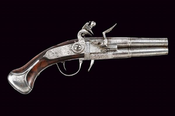 Rara pistola Wender a pietra focaia, da viaggio  - Asta Rare Armi Antiche e Armature da Tutto il Mondo - Associazione Nazionale - Case d'Asta italiane