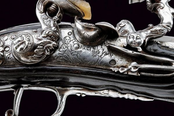 Bellissima pistola alla fiorentina de Il Pacini  - Asta Rare Armi Antiche e Armature da Tutto il Mondo - Associazione Nazionale - Case d'Asta italiane