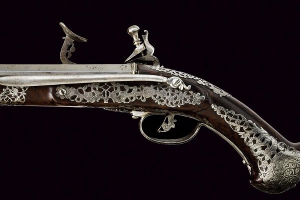 Bellissimo pistoletto alla fiorentina  - Asta Rare Armi Antiche e Armature da Tutto il Mondo - Associazione Nazionale - Case d'Asta italiane