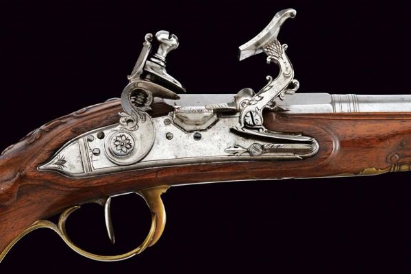 Elegante paio di pistole alla fiorentina da viaggio de Il Corsini  - Asta Rare Armi Antiche e Armature da Tutto il Mondo - Associazione Nazionale - Case d'Asta italiane