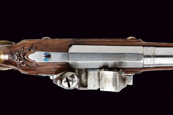 Elegante paio di pistole alla fiorentina da viaggio de Il Corsini  - Asta Rare Armi Antiche e Armature da Tutto il Mondo - Associazione Nazionale - Case d'Asta italiane