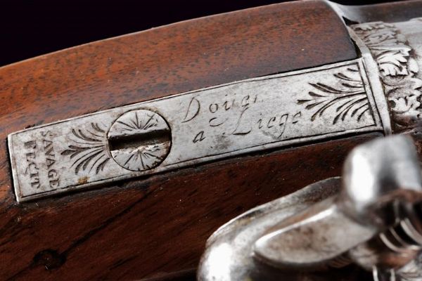 Interessante paio di pistole a pietra focaia con bellissimi fornimenti  - Asta Rare Armi Antiche e Armature da Tutto il Mondo - Associazione Nazionale - Case d'Asta italiane