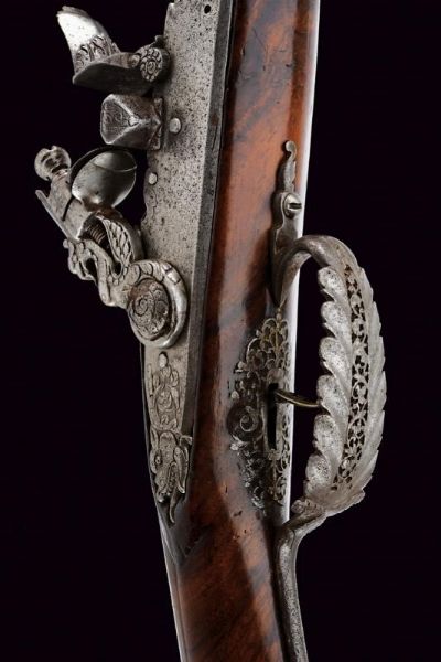 Bellissimo paio di pistole a pietra focaia  - Asta Rare Armi Antiche e Armature da Tutto il Mondo - Associazione Nazionale - Case d'Asta italiane