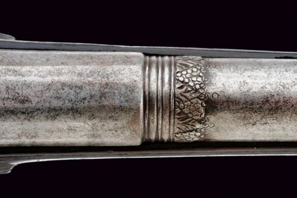 Bella pistola alla micheletta ridotta a luminello, da ufficiale  - Asta Rare Armi Antiche e Armature da Tutto il Mondo - Associazione Nazionale - Case d'Asta italiane