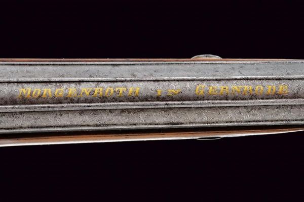 Bellissima pistola a luminello da tiro di Morgenroth  - Asta Rare Armi Antiche e Armature da Tutto il Mondo - Associazione Nazionale - Case d'Asta italiane