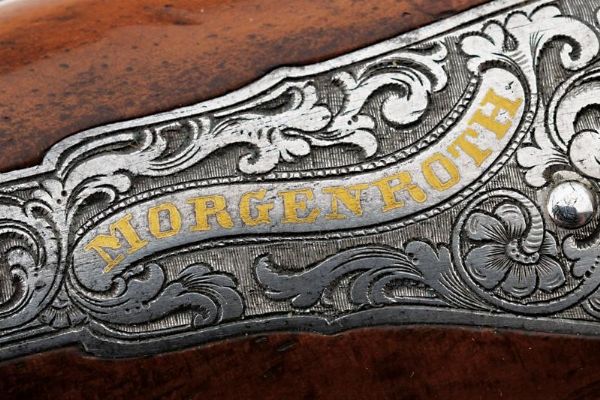 Bellissima pistola a luminello da tiro di Morgenroth  - Asta Rare Armi Antiche e Armature da Tutto il Mondo - Associazione Nazionale - Case d'Asta italiane