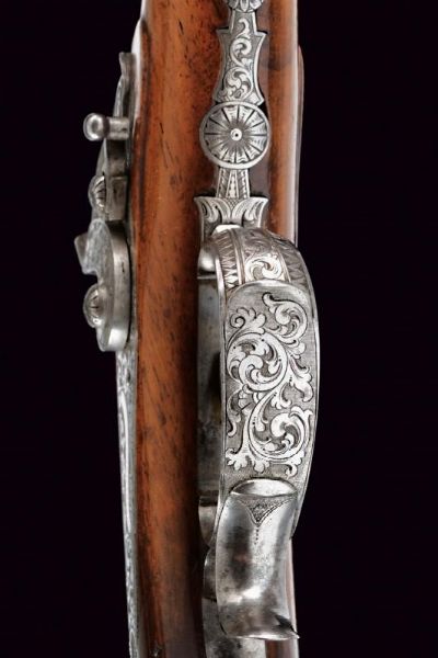 Bellissima pistola a luminello da tiro di Morgenroth  - Asta Rare Armi Antiche e Armature da Tutto il Mondo - Associazione Nazionale - Case d'Asta italiane