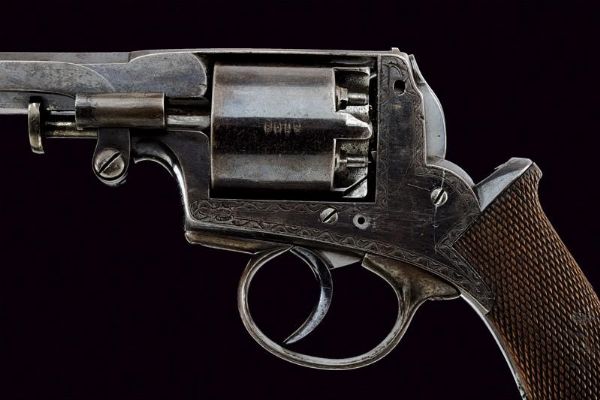 Revolver a luminello brevetto Adams  - Asta Rare Armi Antiche e Armature da Tutto il Mondo - Associazione Nazionale - Case d'Asta italiane