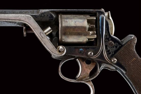 Revolver a luminello brevetto Tranter di Francis Marquis a Parigi  - Asta Rare Armi Antiche e Armature da Tutto il Mondo - Associazione Nazionale - Case d'Asta italiane
