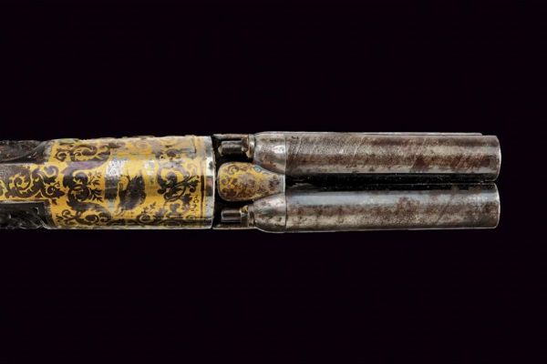 Raro pepperbox revolver a luminello in cassetta  - Asta Rare Armi Antiche e Armature da Tutto il Mondo - Associazione Nazionale - Case d'Asta italiane