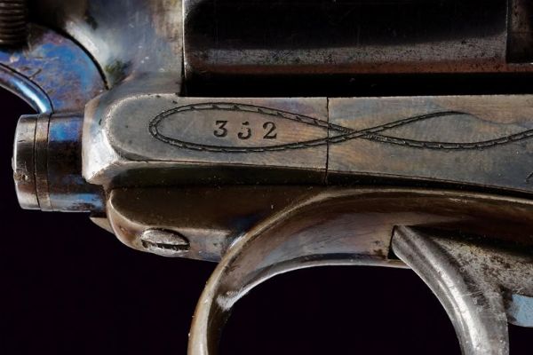 Revolver Francotte a percussione centrale  - Asta Rare Armi Antiche e Armature da Tutto il Mondo - Associazione Nazionale - Case d'Asta italiane