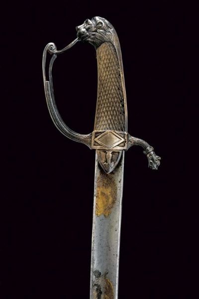 Sciabola da ufficiale con fornimenti in argento  - Asta Rare Armi Antiche e Armature da Tutto il Mondo - Associazione Nazionale - Case d'Asta italiane