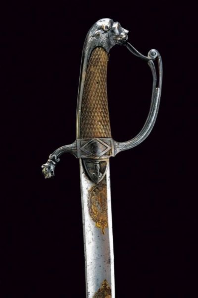 Sciabola da ufficiale con fornimenti in argento  - Asta Rare Armi Antiche e Armature da Tutto il Mondo - Associazione Nazionale - Case d'Asta italiane