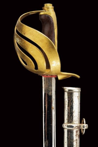 Sciabola da ufficiale della Guardia Nobile, epoca Papa Leone XIII  - Asta Rare Armi Antiche e Armature da Tutto il Mondo - Associazione Nazionale - Case d'Asta italiane