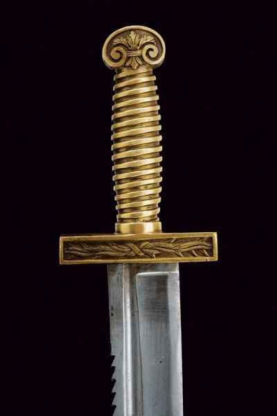 Rarissima daga da pionieri con dorso a sega  - Asta Rare Armi Antiche e Armature da Tutto il Mondo - Associazione Nazionale - Case d'Asta italiane