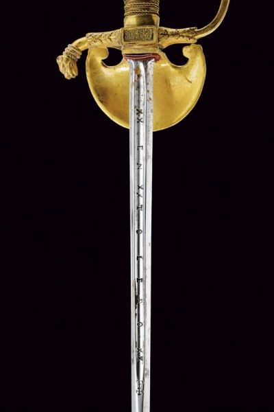 Spadino da funzionario  - Asta Rare Armi Antiche e Armature da Tutto il Mondo - Associazione Nazionale - Case d'Asta italiane