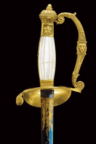 Bellissimo spadino da generale per tenuta di citt  - Asta Rare Armi Antiche e Armature da Tutto il Mondo - Associazione Nazionale - Case d'Asta italiane