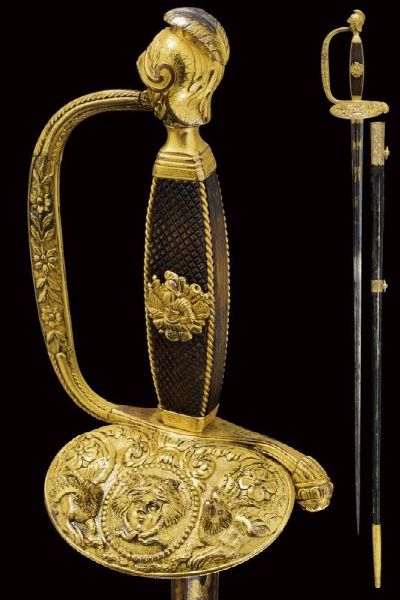 Importante e raro spadino da ufficiale generale  - Asta Rare Armi Antiche e Armature da Tutto il Mondo - Associazione Nazionale - Case d'Asta italiane