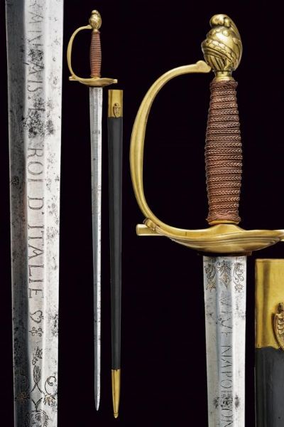 Rara spada da ufficiale  - Asta Rare Armi Antiche e Armature da Tutto il Mondo - Associazione Nazionale - Case d'Asta italiane