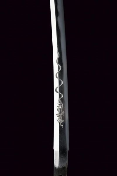 Katana in shirasaya, mei: Tanba no Kami Yoshimichi  - Asta Rare Armi Antiche e Armature da Tutto il Mondo - Associazione Nazionale - Case d'Asta italiane