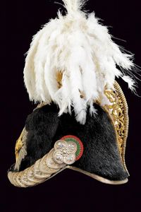 Elmo da generale umbertino convertito per il servizio sotto Vittorio Emanuele III  - Asta Rare Armi Antiche e Armature da Tutto il Mondo - Associazione Nazionale - Case d'Asta italiane