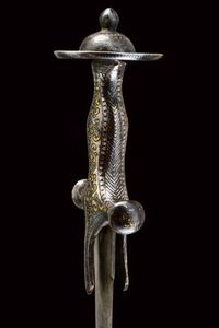 Bel tulvar con lama in damasco  - Asta Rare Armi Antiche e Armature da Tutto il Mondo - Associazione Nazionale - Case d'Asta italiane