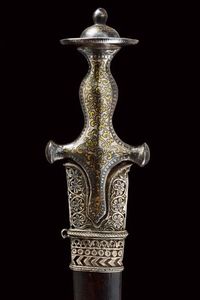 Bel tulvar con lama in damasco  - Asta Rare Armi Antiche e Armature da Tutto il Mondo - Associazione Nazionale - Case d'Asta italiane