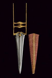 Katar con fornimento dorato  - Asta Rare Armi Antiche e Armature da Tutto il Mondo - Associazione Nazionale - Case d'Asta italiane