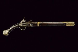 Interessante pistola alla morlacca a pietra focaia  - Asta Rare Armi Antiche e Armature da Tutto il Mondo - Associazione Nazionale - Case d'Asta italiane