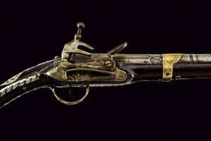 Interessante pistola alla morlacca a pietra focaia  - Asta Rare Armi Antiche e Armature da Tutto il Mondo - Associazione Nazionale - Case d'Asta italiane