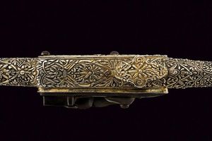 Notevole pistola a pietra focaia in stile Roka in argento  - Asta Rare Armi Antiche e Armature da Tutto il Mondo - Associazione Nazionale - Case d'Asta italiane