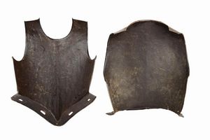 Pettorale con schiena  - Asta Rare Armi Antiche e Armature da Tutto il Mondo - Associazione Nazionale - Case d'Asta italiane