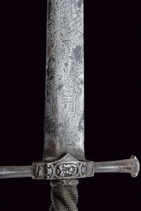 Interessante spada con lama incisa  - Asta Rare Armi Antiche e Armature da Tutto il Mondo - Associazione Nazionale - Case d'Asta italiane