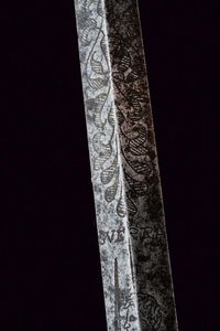 Spadino con interessante  lama incisa  - Asta Rare Armi Antiche e Armature da Tutto il Mondo - Associazione Nazionale - Case d'Asta italiane