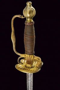 Spadino con interessante  lama incisa  - Asta Rare Armi Antiche e Armature da Tutto il Mondo - Associazione Nazionale - Case d'Asta italiane