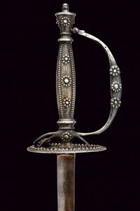 Bello spadino con fornimenti in argento  - Asta Rare Armi Antiche e Armature da Tutto il Mondo - Associazione Nazionale - Case d'Asta italiane