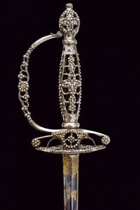 Finissimo spadino con fodero  - Asta Rare Armi Antiche e Armature da Tutto il Mondo - Associazione Nazionale - Case d'Asta italiane