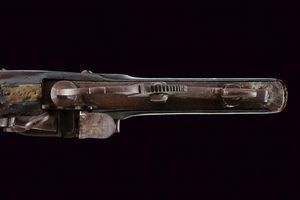 Raro prova polvere a pietra focaia  - Asta Rare Armi Antiche e Armature da Tutto il Mondo - Associazione Nazionale - Case d'Asta italiane